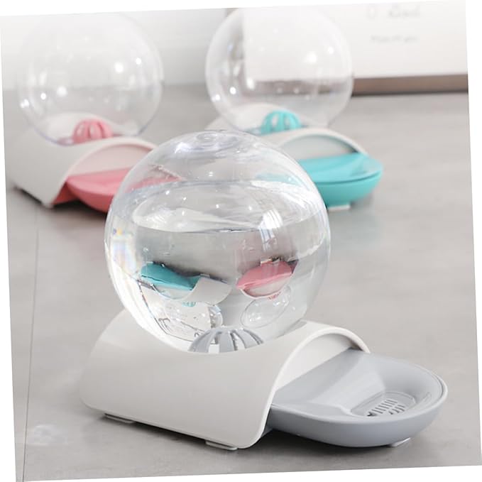 Kisangel 1pc Pet Automatic Water Dispenser Large Capacity Water Bowl for Dogs and Cats and Outdoor Use Grey