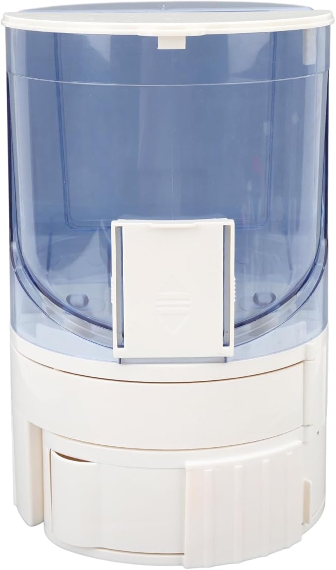 Automatic Pet Feeder Water Dispenser Double Layer Dry Wet Separate 1.3lbs Food 1.3L Water ABS PP Material Rotating Storage Elevated for Small Medium Pets (Light Blue)
