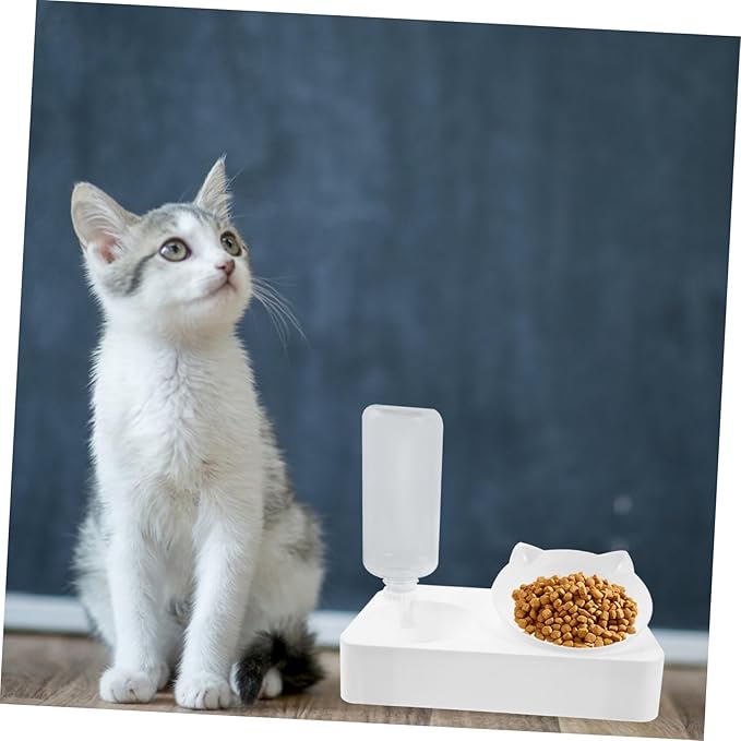 Kisangel Cat Water Dispenser Pet Feeder Automatic Food Dispenser 500ml Pet Accessories Slow Eating Bowl Random Style