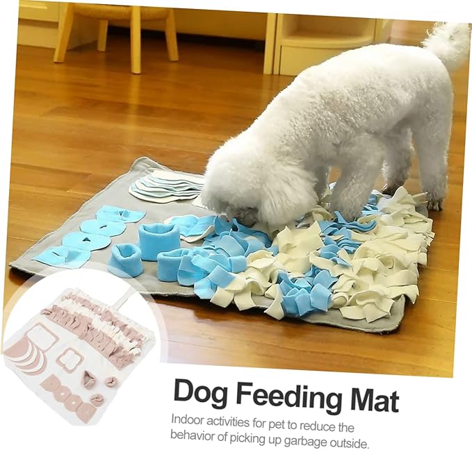 Pet Feeding Mat Snuffle Design Plush Dog Training Pad for Nose Work Behavior Improvement