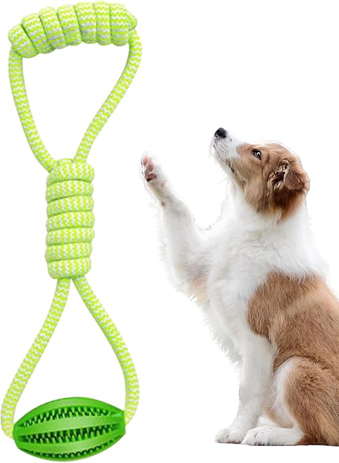 Dog Rope Ball Toy - Large Breed Dog Toy | Pet Interactive Rope Ball | Ropes Balls Dogs Large Breed | Interactive Food Dispenser String | Cotton Knot, Pet Chew Supplies for Easy Throwing