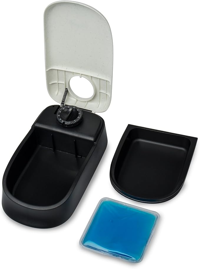 1-Meal Automatic Pet Feeder Dog Cat Feeder Bowl with Ice Pack (1-Meal)