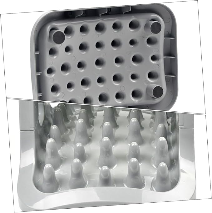 Sosoport Automatic Dog Food Dispenser Rotatable Pet Feeder with Slip Base Durable Material for Dogs Convenient Pet Training Tool for Home Use