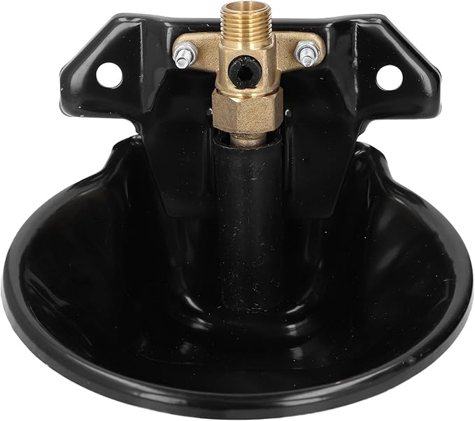 Goat Feeder, Automatic Water Bowl Farm Water Drinking Equipment with Copper Valve Goat Waterer Fountain Farm Feeding Water Bowl Automatic Water Dispenser for Dogs for Livestock