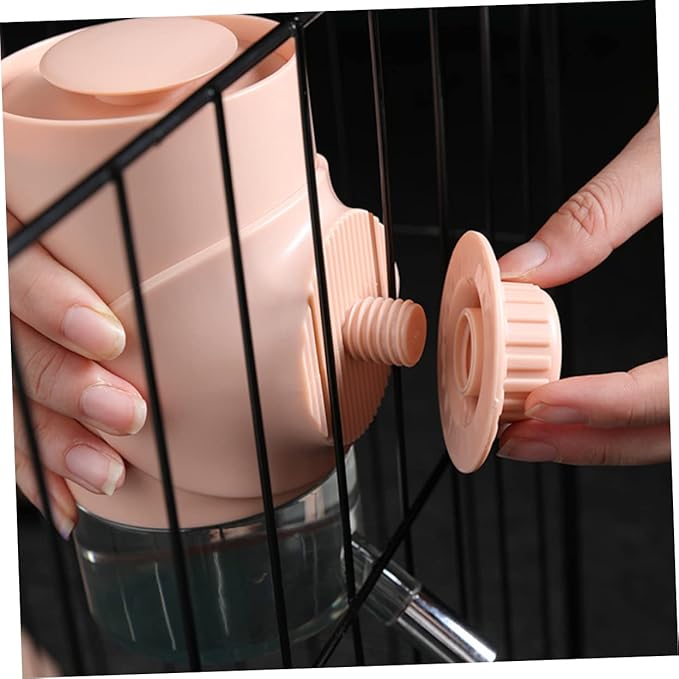 Automatic Hanging Water Dispenser for Pets Durable Water Bottle for Dogs Rabbits and Small Animals Convenient Gravity Feed Design Random Color Small