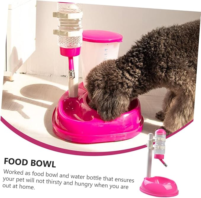 KESYOO 1Pc Automatic Pet Water Dispenser and Food Holder Elevated Feeder for Dogs Versatile Waterer and Food Bowl Easy to Visualized Water Level Convenient for Pets