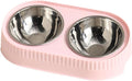 Large Capacity Automatic Pet Feeder, 2 in 1Automatic Food and Water Dispenser, Pet Feeder for Small Medium Dog Puppy Cat Kitten (Pink)
