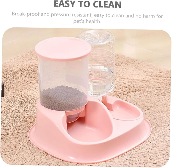 Automatic Pet Feeder Large Capacity Cat Dog Water Food Dispenser Easy Cleaning Portable for Home Travel