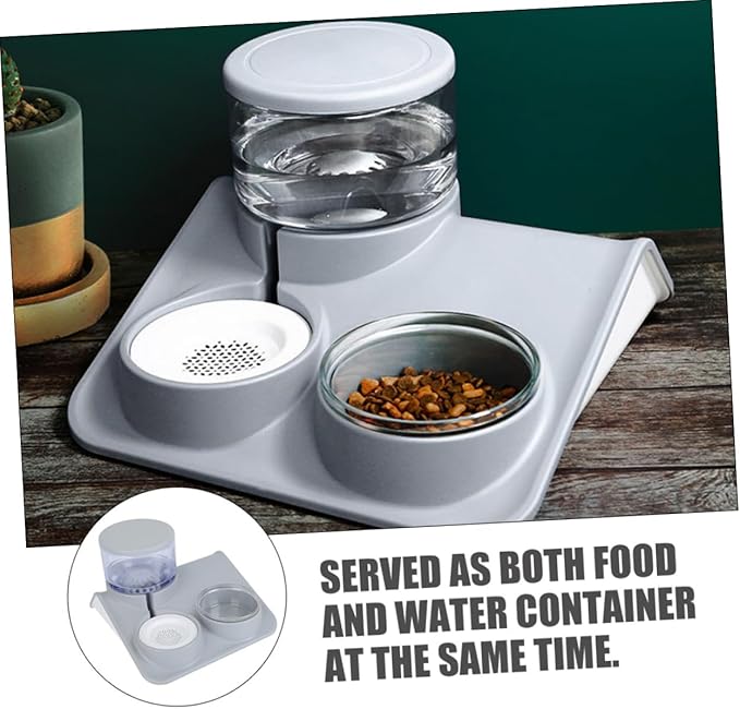 TOYANDONA 1pc Pet Automatic Feeder and Water Dispenser for Cats and Dogs Capacity Convenient Water Bowl for Pets Dual Function Food and Container Sanitary and Design