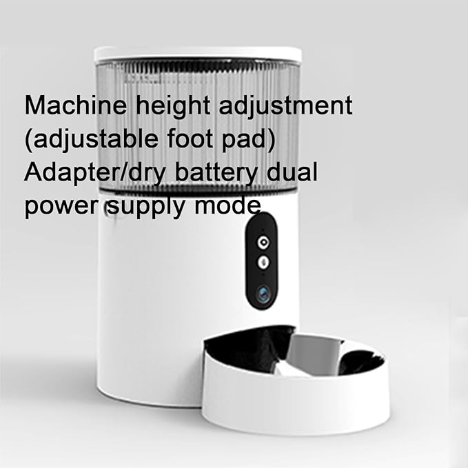 Smart Pet Feeder, Remote Control Automatic Feeder, 3L Large Capacity Food Tank, Real-Time Video Monitoring