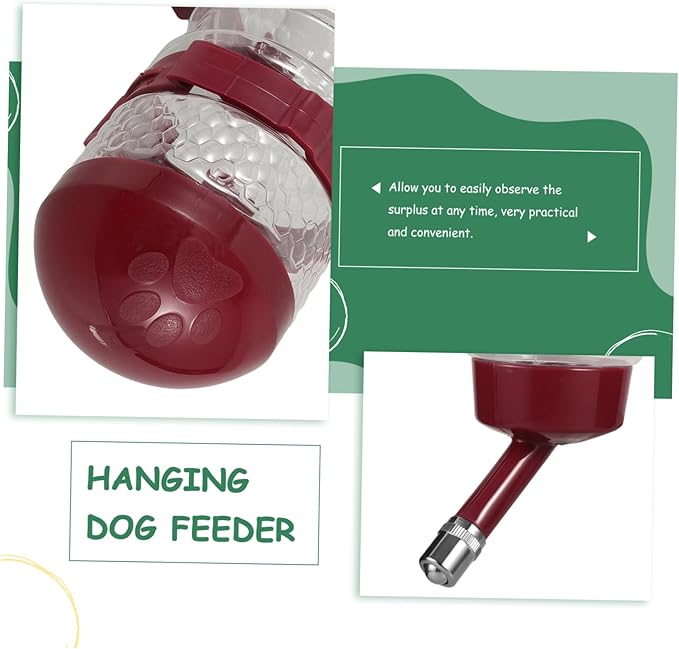 GALPADA Hanging Dog Water Dispenser for Pet Cages Automatic Water Bottle Kettle Feeder for Cats and Dogs Easy to Install and Secure Design for Comfortable Drinking Angle
