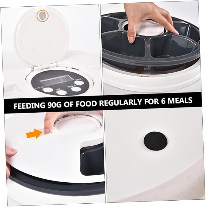 HANABASS Dog Automatic Feeder Meals Timing Feeder Cat Feeding Plate Easy to Clean