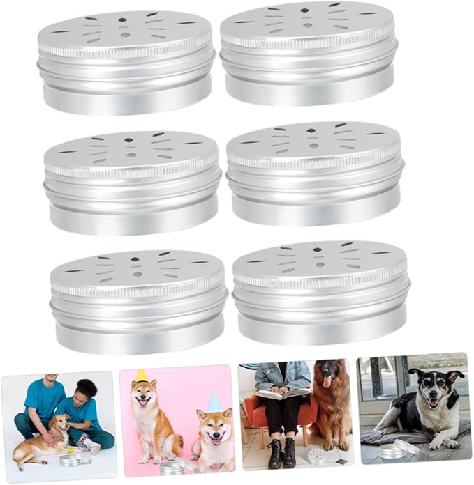 BESTonZON 6Pcs Portable Dog Scent Training Cases Holders for Nose Work Odor Detection Training for Pet Agility Training Nosework Activities