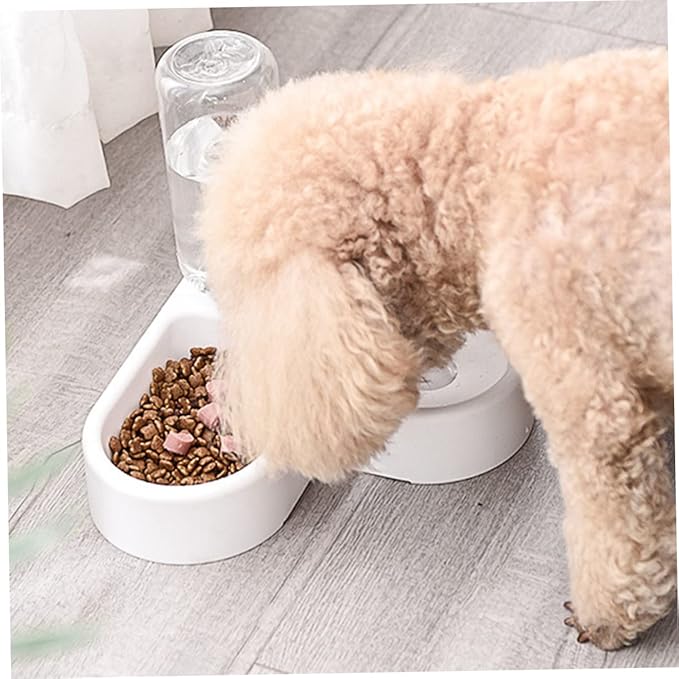 Kisangel Automatic Water Feeding Bowl for Dogs and Cats Pet Drinking Tool Unique Design Easy to Non-tip Smooth for Home Decor