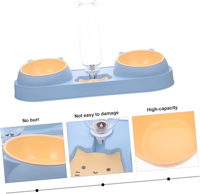 Automatic PET Feeder and Water Dispenser for Cats and Dogs Dual Bowl Design Wear-Resistant PET Feeding Station for Home Use