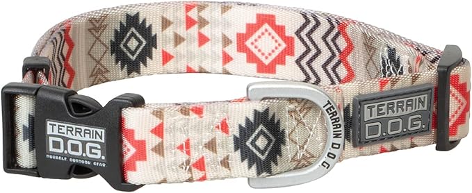 Terrain D.O.G. - Climbing-Grade Tubular Webbing - Premium Patterned Snap-N-Go Adjustable Dog Collar
