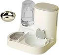 Automatic Dog Feeder and Water Dispenser Portable Travel Supply Convenient Pet Feeder for Kitten Cat Dog Bowl- Grey