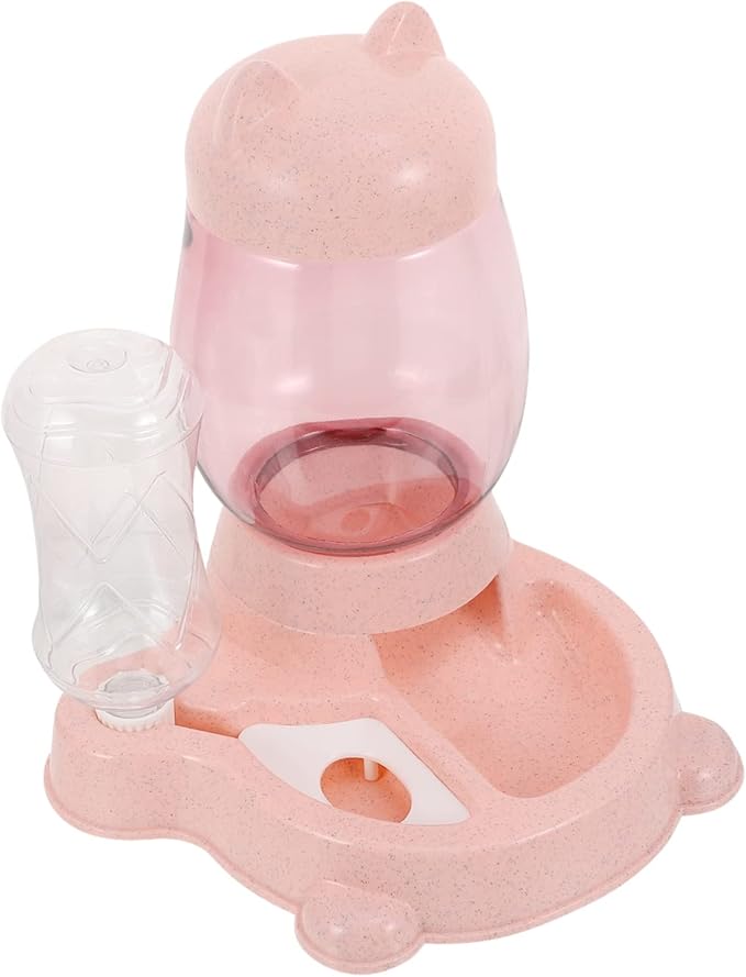 Kisangel 1pc Automatic Cat Water Dispenser Durable Pet Bowl Creative Dog and Cat Food and Water Bowl -Spill Design Lightweight and Portable for Pet Owners