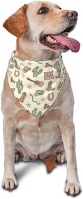 Western Dog Bandanas, Cartoon Cowboy Dog Scarf, Accessories Puppy Kitten Party Festival and Daily Wearing,West Cowboy Accessories Party Cosplay (Light Green)