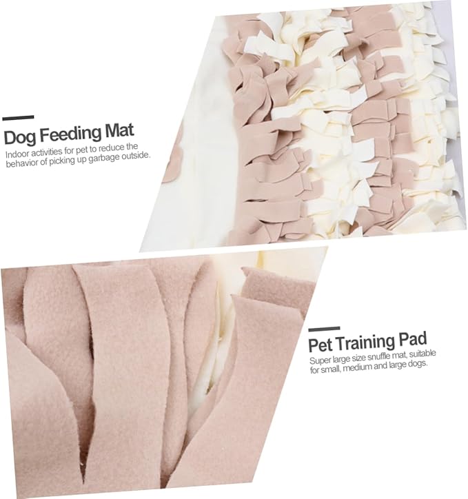 POPETPOP Pet Snuffle Mat for Dogs Activity and Feeding Pad with -Skid Backing for Nose Work and Slow Feeding Small Removable and Washable Design