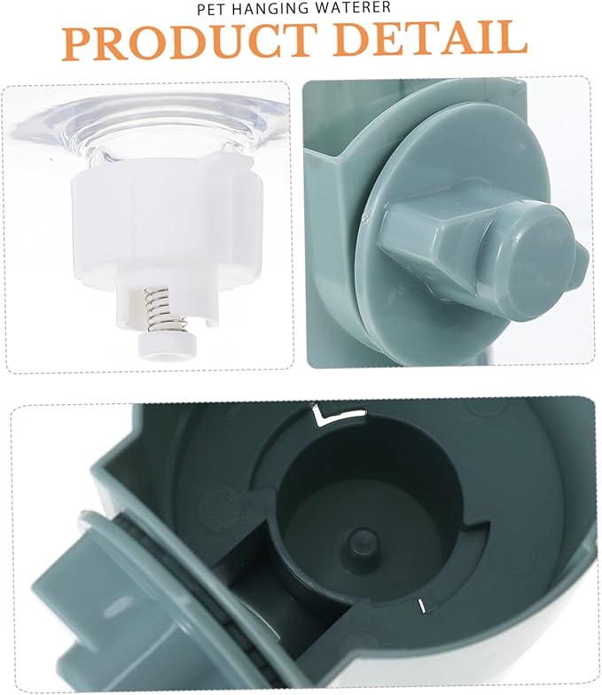 Happyyami Automatic Drinking Fountain Dog Water Holder Cage Pet Water Feeder Pet Waterer