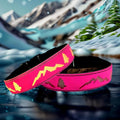 LED Dog Collar, 15 Light Modes, USB-C Rechargeable, Silicone Material, Adjustable Size, (Pink, S(7.87-11.8"))