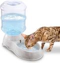 Dog Water Dispenser | Automatic 1 Gallon Cat and Dog Gravity Feeder, Waterer Dispenser Station,Small and Big Pets Water Station, Pet Water Bowl