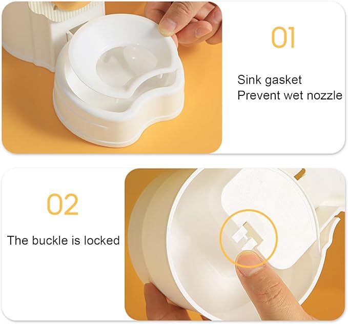 Easy to Clean Pet Feeder Convenient Hanging Water Dispenser for Cats Dogs Rabbits Guinea Pigs Ferrets Hedgehogs Large Capacity Automatic with Thread Grey 1
