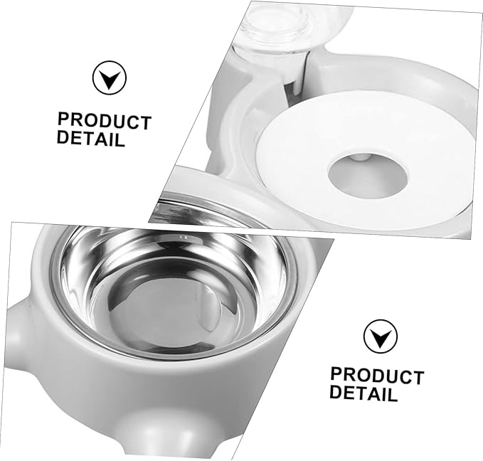 Automatic Pet Feeder and Water Dispenser Dual-use Leak Bowl for Dogs and Cats Food-Grade Capacity Easy to