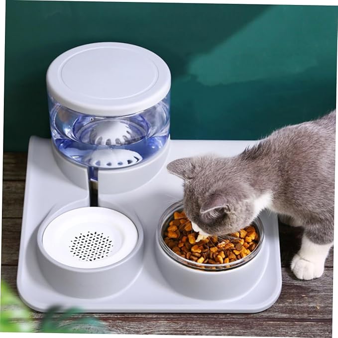 TOYANDONA 1pc Pet Automatic Feeder and Water Dispenser for Cats and Dogs Capacity Convenient Water Bowl for Pets Dual Function Food and Container Sanitary and Design