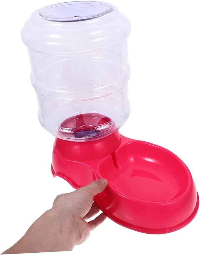 Feeder Pet Feeder- Automatic Dog Cat Feeder and Water Dispenser, Pet Feeding Device Food& Water Bowl Drinking Water Pet Basin for Small Medium Dog Pets Puppy Kitten 3.5L () Auto Automatic