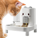 2 in 1 Dog Food Dispenser - Multifunctional Feeding Container with Water Bottle, Portable Food Storage | Detachable Waterer, Indoor and Outdoor Travel Accessory, Convenient Care Solution for D