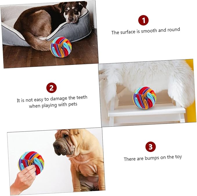 NOLITOY 2pcs Quality Material Dog Sniff Balls Pet Dog Toy for Slow Feeder Mental Physical Exercise Home Garden Play