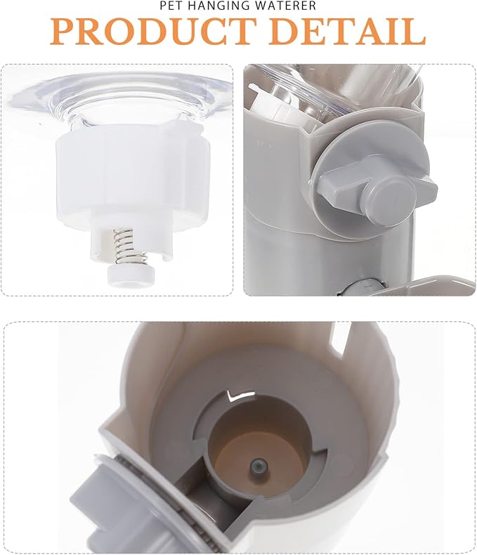 Pet Hanging Feeder Automatic Water Dispenser Water Bottle for Dogs Cat Pet Feeder Abs Material