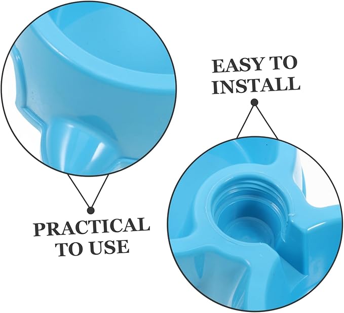 POPETPOP Pet Water Dispenser Food Bowl Dog Cat Automatic Feeder Dog Bowl Easy Cleaning Material