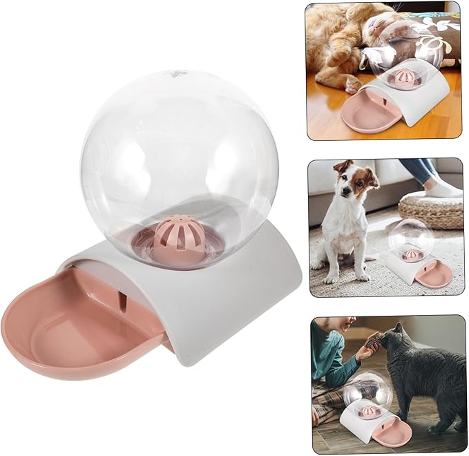 ERINGOGO Large Capacity Automatic PET Water Dispenser for Cats and Dogs Bubble Waterer Simple Fill Design for Home and Travel