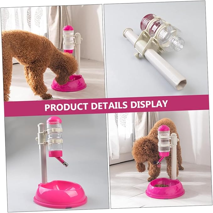 BESPORTBLE Automatic Pet Water Dispenser Dog Feeder Food Holder Capacity PVC Pp Material Non-Slip Base