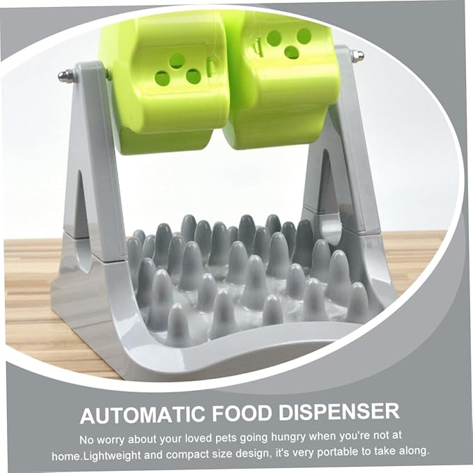 Automatic Dog Food Dispenser Choking Design Rotatable PET Feeder Bowl 1-Piece Training Toy for Dogs