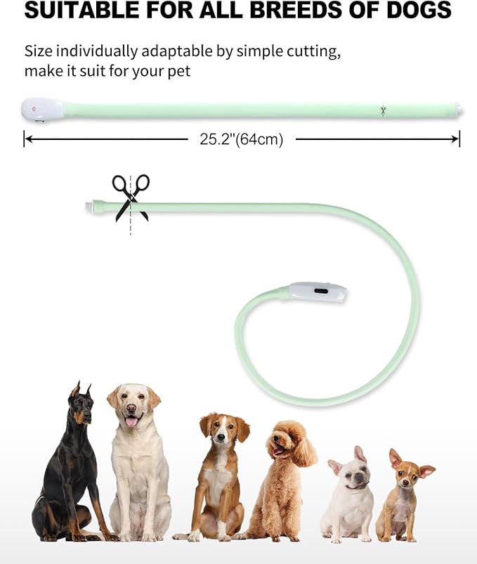 Led Dog Collar,9 Colors Light Up Dogs Collar USB Rechargeable Pet Safety Necklace,Brightest Adjustable Size Dog Collar Lights,High Visibility Glow in The Dark for Night Walking Small Medium Large Dogs