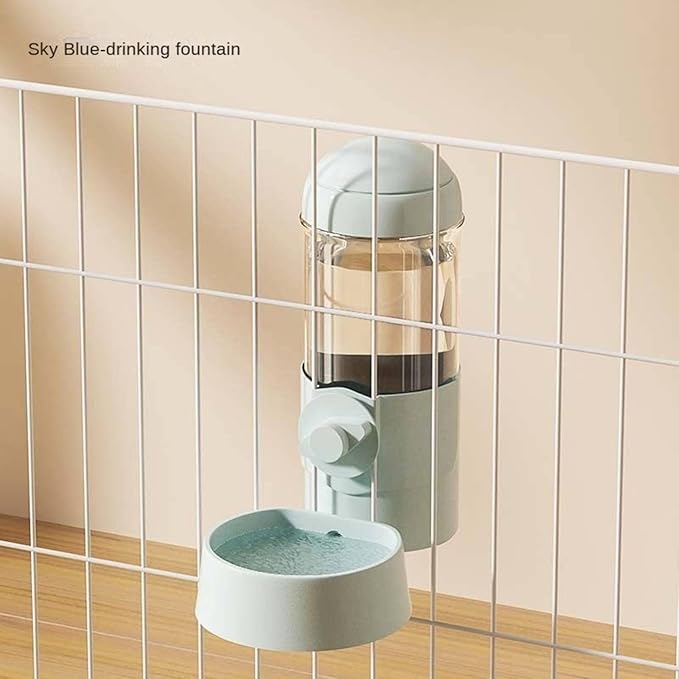 MBETA Dogs Automatic Hanging Cage Waterer Hanging Cage Cat Drinker Automatic Feeder Cat Bowl Pet Supplies