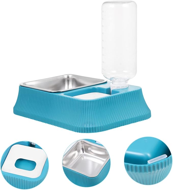 Pet Feeder Automatic Water Dispenser Detachable Dog Bowl for Indoor Use Convenient Pet Food Water for Dogs and Cats Sturdy and Easy to