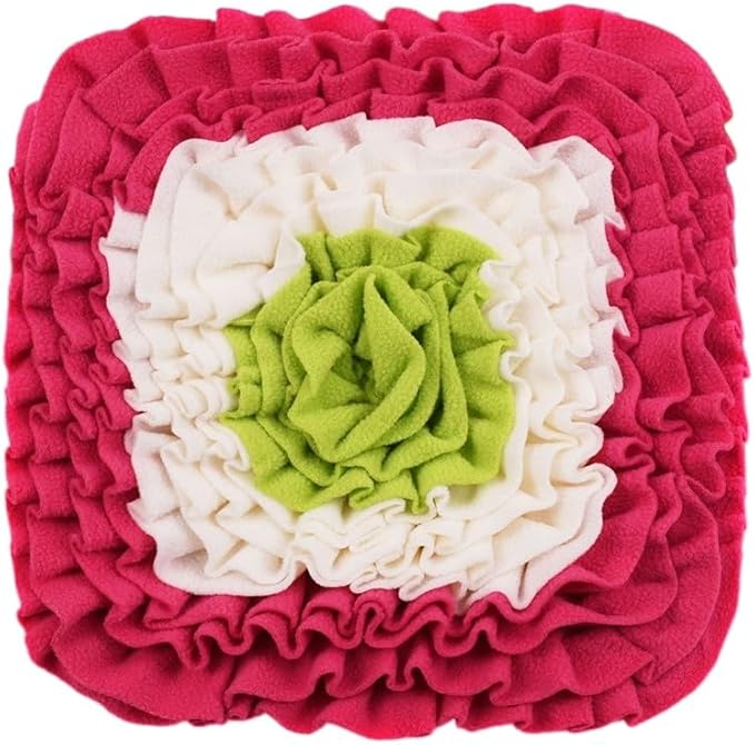 Mini Square Snuffle Mat for Small Pets, Interactive Nose Work Toy for Rabbits Hamsters Dogs, Fun Foraging Pad for Boredom Relief and Energy Release (A09)
