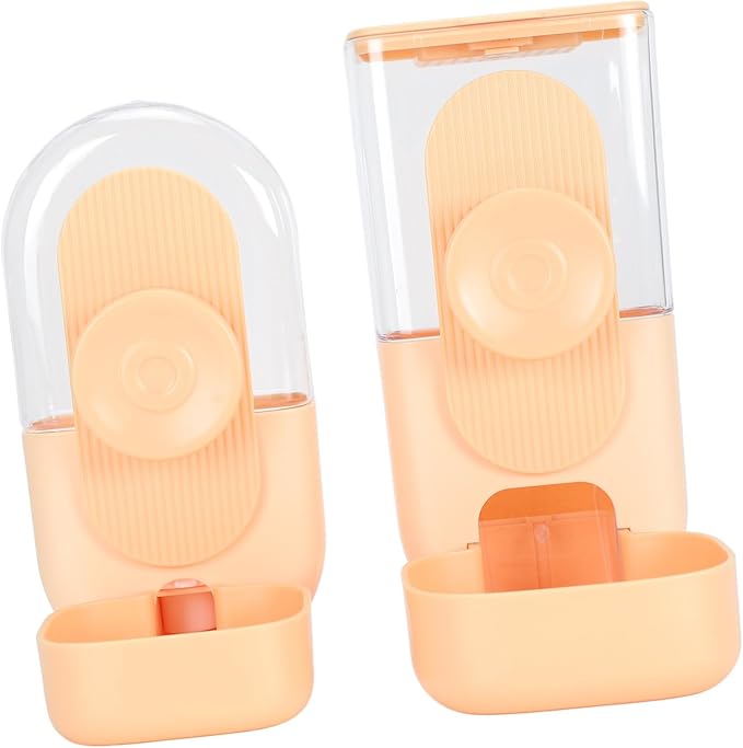 Waterer Set, Multipurpose Removable Reusable Automatic Pet Water Dispenser for Kennel for Small Pets (Yellow)
