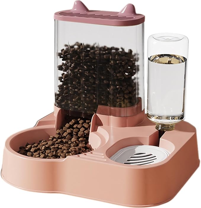 Pet Food Dispenser – Automatic Dog and Cat Feeder with Water Bowl, Smart Portion Control | Longtail Large Capacity Feeding Solution for Pets Indoor Outdoor Use