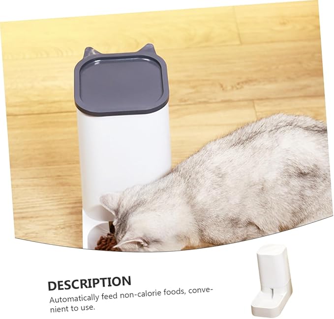 Kisangel Automatic Cat Feeder Large Dog Bowl Pet Accessory Auto Feeder Dry Food