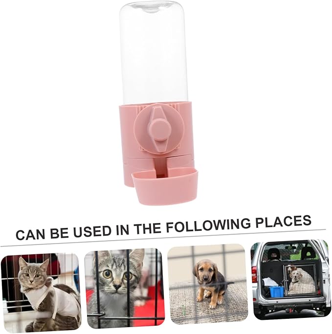 Hemoton Hanging Drinking Fountain Automatic Pet Waterer Dog Water Dispenser Cat Water Container Splash Pp Material Pet Supply Puppy Essentials
