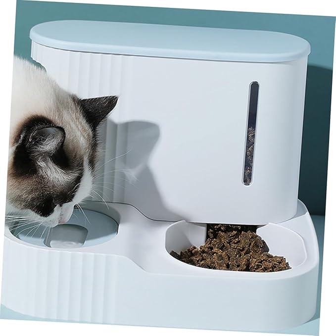 Pet Automatic Water Dispenser Detachable Bowl Food-Grade Water Bottle Dual-use Feeder for Dogs and Cats Easy to Random