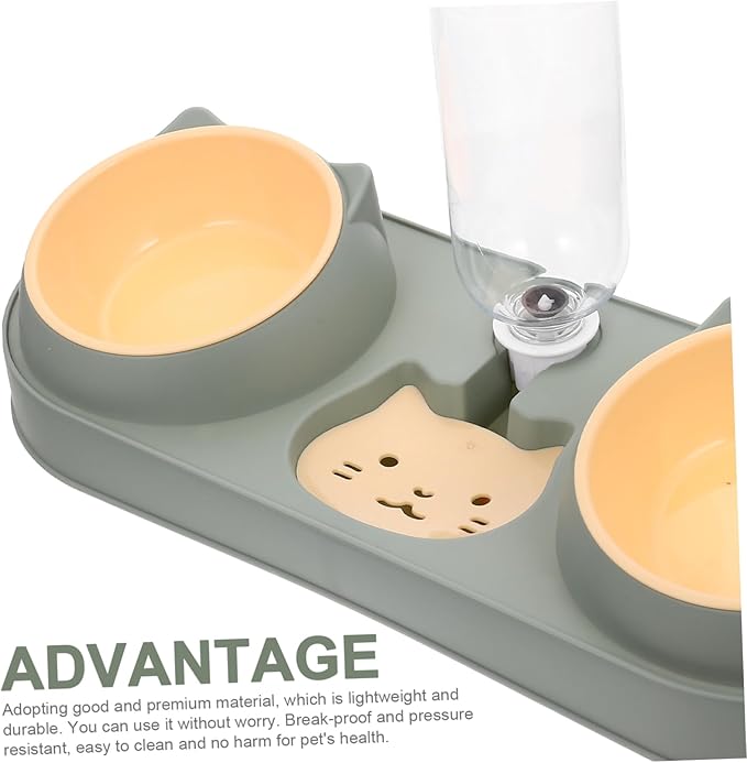 Happyyami Dog Automatic Water Dispenser Dog Food Container Pet Food Dispenser Bowl Random Style