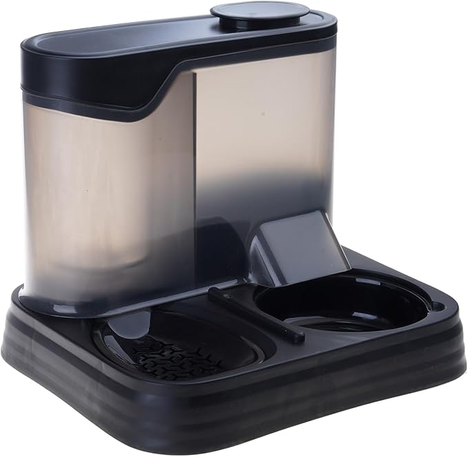 Elevated Pet Feeders with Removable Stainless Steel Bowl and Automatic Water Dispenser Cats and Dogs
