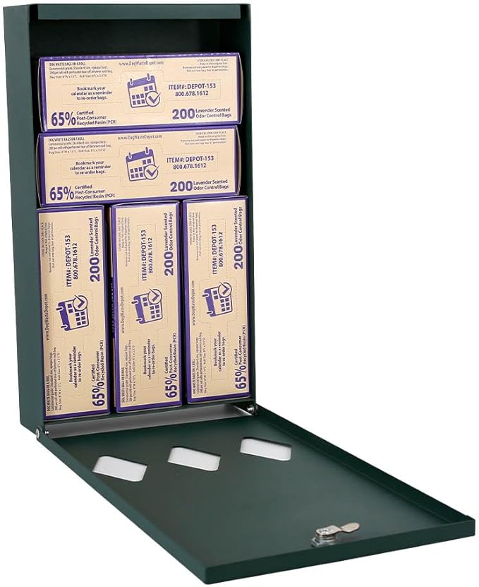 Dog Waste Depot® Depot Doggies™ - Purple - Lavender Scented - 65% (PCR) Post Consumer Recycled Dog Waste Roll Bags - 50% thicker than competitor, fits the House dispenser (10 Rolls = 2000 bags)